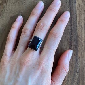 Sterling silver and carnelian ring